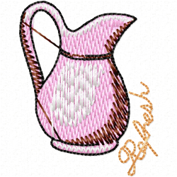 Teapots Embroidery Design 4